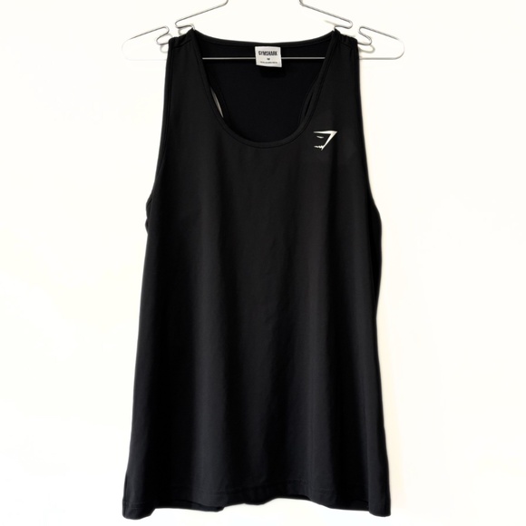 Gymshark Racerback Training Tank Top Black Size M - Picture 1 of 4